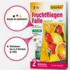 inseko Fruchtfliegen Falle I effektive Obstfliegenfalle I inkl. Fruchtfliegenköder und