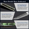 XT XITUO Serrated Steak Knife Set w/Beautiful Engraved Pattern -