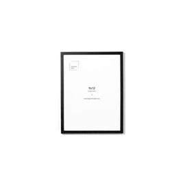 Opposite Wall - 9x12 in - Black Oak Wood Picture Frame - Lightweight, Versatile & Shatterproof - Wall Hanging Poster or Photo Frame - Wall Decor for Office, Gallery & Home