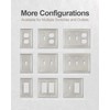 ZILLSEA 2-Pack Double Decorator Wall Plate, Satin Nickel Eletrical Outlet