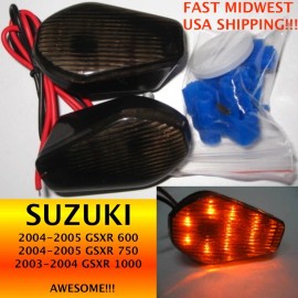SUZUKI 03-04 GSXR 1000 04-05 GSXR 600 & 750 Smoke LED Turn Signals TS-02S Sale!