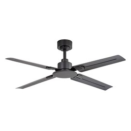 ZMISHIBO 1 pack 48 Inch Ceiling Fan with Remote,6-Speed Reversible DC Outdoor Ceiling Fan No Light for Patio Porch Living Room Covered Outdoor-Black