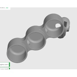 CARZDELUXE Triple RHD gauge pod mount for 2004-2008 Acura TSX functional defrost vent