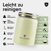 WILDBÄR Thermos Lunch Bowl, Light Green, 420 ml, Rustproof Stainless