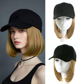 Wig Hat Synthetic Hat with Hair Adjustable with Hair Suitable for Daily Use