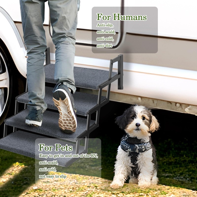 HOMEE RV Step Covers 4 Packs, Camper Step Covers,RV Step