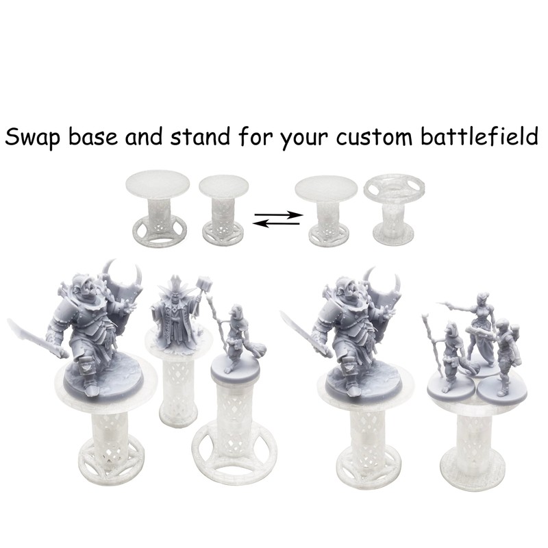 Lixusia Combat Risers for Flying Miniatures, DND TRPG Terrain Flight