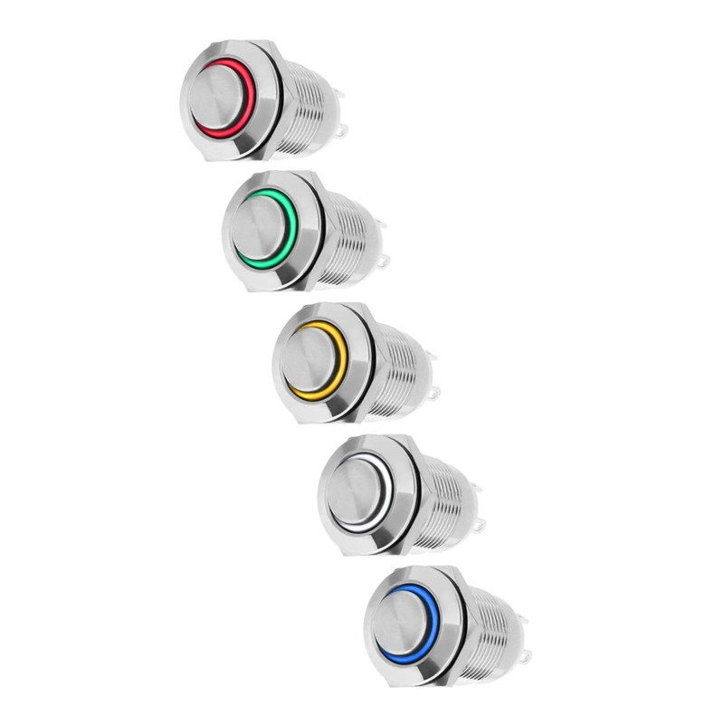 WITTKOWARE 14 mm Metal Pressure Switch, Installation Diameter 12 mm,