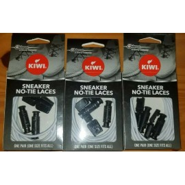 Kiwi Lot Of 3 PAIRS KIWI Sneakers No-Tie Laces WHITE NEW ELASTIC MASK STRING