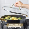Blue Diamond 4QT Saute Pan with Lid, Non Toxic Induction