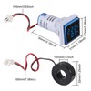 Aitiao 2PCS 60-500V 0-100A AC Digital Ammeter Voltmeter, 22mm Square