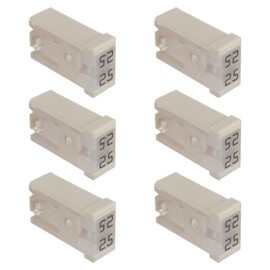 EPLZON 25A 32V Mini Slot Automotive MCASE Moulded Cartridges Fuse Kit (Pack of 6 Pieces, 25A)