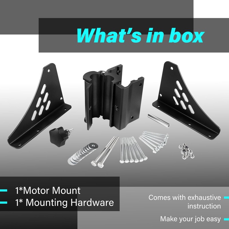 Universal Pontoon Trolling Motor Mount Fit for Shaft with 1.15"