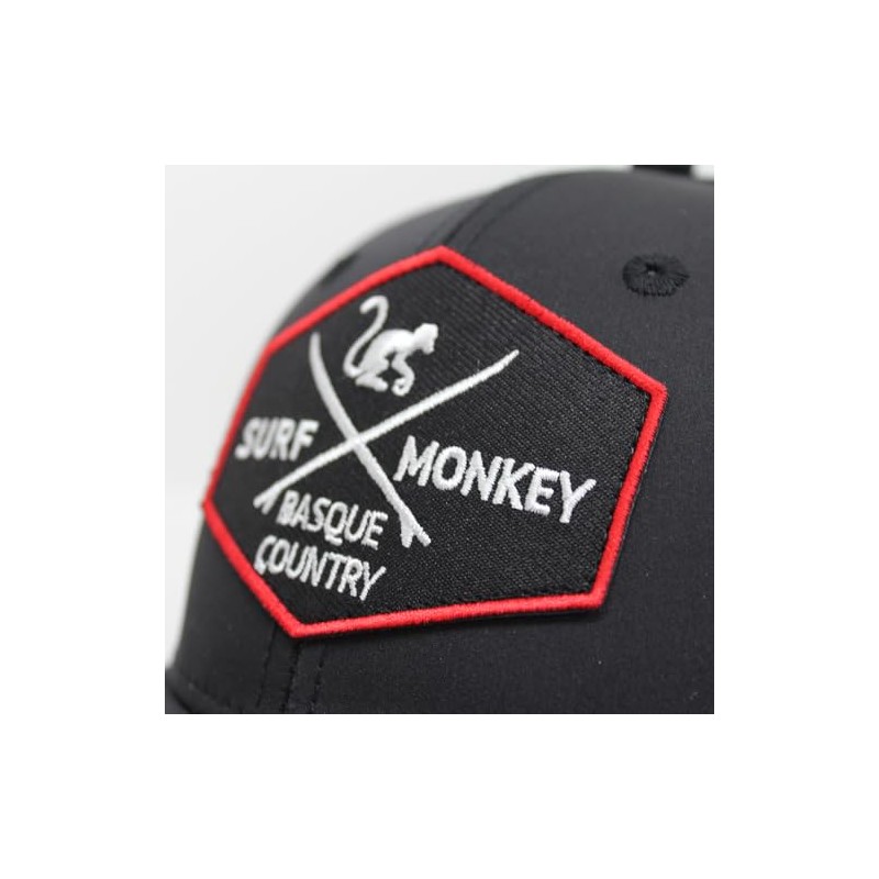 Surf Monkey Sports Hat, One Size, Sweatband, Black, One Size