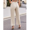 Cnlinkco Dress Slacks for Women Wide Leg High Waisted Pants