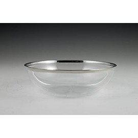 Regal Plastic Edge Bowls - 5.5" | Clear/Silver | Round | 1 Pc.