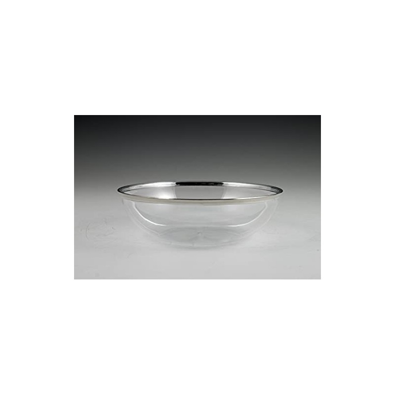 Regal Plastic Edge Bowls - 5.5" | Clear/Silver | Round