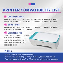 PANINK 63XL Ink Cartridges Compatible with HP Ink 63 63XL 63 XL Ink Cartridges Black Color Combo Pack for Officejet 3830 4650 5255 5258 5200 4652 4655 Envy 4520 4512 DeskJet 1112 2130 Printer(2 Pack)