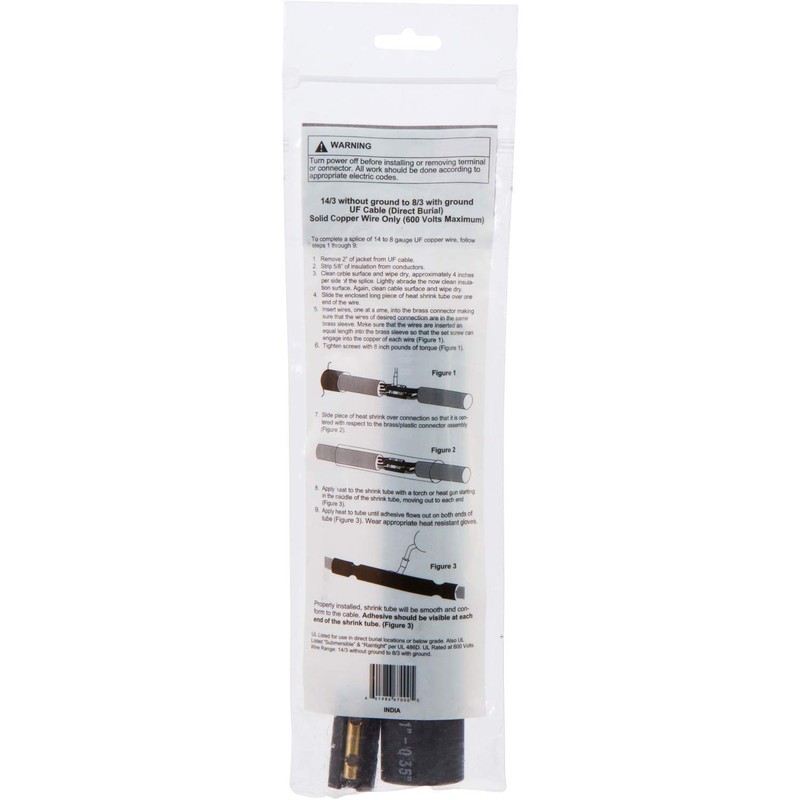UF Direct Burial Splice Kits - Heat Shrink 14-8 AWG