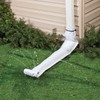White Downspout Extension, Set of 2 Rain Gutter Flexible, Drain