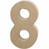 Creativ 20 cm 1-Piece Papier Mache Number 8