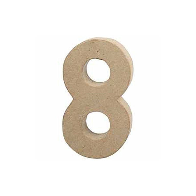 Creativ 20 cm 1-Piece Papier Mache Number 8