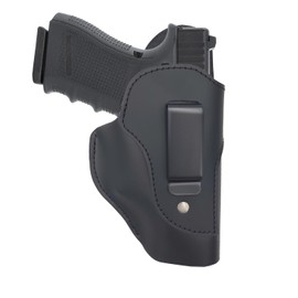 IWB Holster Concealed Carry Inside Waistband Full Size Fit S&W M&P Shield, Glock 17 19 22 23, P226/P229/P250, Springfield XD/XDS/XDM (Black B)