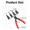 Snap Ring Pliers, Hosrnovo 4 In 1 C Clips Removal