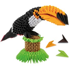 Lansay Mille et Un Origami - Toucan 3D Sculpture - Manual Activities - Ages 8+