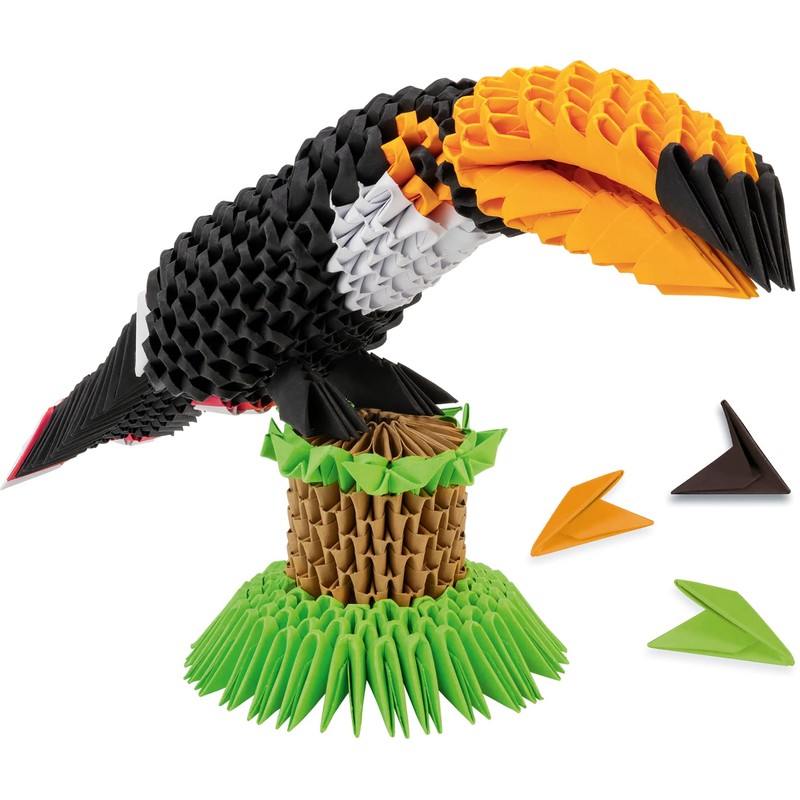 Lansay Mille et Un Origami - Toucan 3D Sculpture -