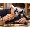 Head-Mounted LED Magnifying Glass for Precision Work – Hands-Free Design