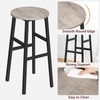 MAHANCRIS Bar Stools, Set of 2 Round Bar Chairs with