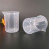 3pcs Plastic Measuring Cups,100ml Precise Scale Mixing Cups,Plastic Graduated Cup