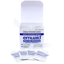 emuaid 30-Day Travel Pack Ointment – Convenient Single-Use Packets for Eczema Athlete's Foot, Psoriasis, Jock Itch, Rash, Skin Yeast Infections & Anti-Itch Solution - 30 Pack, 0.10 oz Each