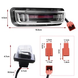 X-STYLE Bike Tail Lamp Turn Signal Integrated Red Yellow 2-Color DRL Brake Motorcycle Tail Small Light Stop Lamp Custom Parts 12V Universal 1-Piece Set