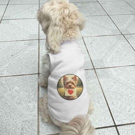 'Yorkshire Terrier Love Note' Pet Dog/Cat T-Shirt (PT00151063)