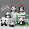 QMEAKMONY Mini Building Blocks Panda Sets Cute Micro Mini Panda