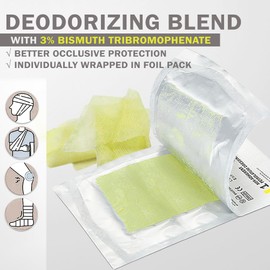 EVERLIT Xeroform Petrolatum Dressing | Sterile, Non-Adherent Occlusive Fine Mesh Gauze Pad | Non-Toxic, Gentle Patch for Burns, Laceration, Surgical Incisions & Skin Grafts (5" x 9" | Pack of 25)