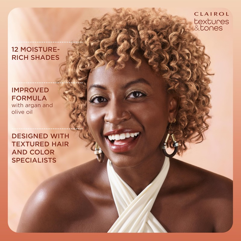 Clairol Textures & Tones Permanent Hair Dye, 1N Natural Black