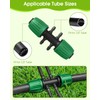 18 Pcs Drip Irrigation Fittings Kit, MSDADA Drip Irrigation System