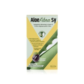 Syrio Integratori Alimentari, Aloe Fibra Sy, Integratore per il Benessere Intestinale, con 5g di fibra liquida FOS e Aloe Vera, Con Succo di Prugna, Pronto da bere, 14 stickpack