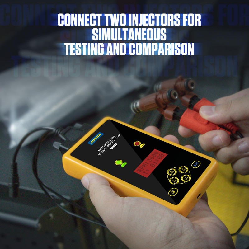 AUTOOL Fuel Injector Tester and Cleaner 12V&70V Fuel Injector Cleaner
