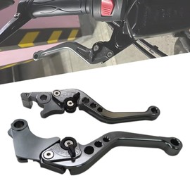 Gxcdizx New Titanium Gray CNC 6 Position Shorty Brake Clutch Lever for HYOSUNG GT650R 2006 2007 2008