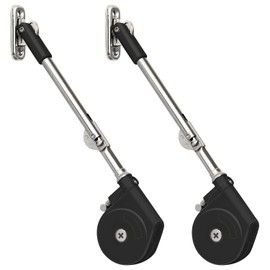 Douper Lid Support Hinge Soft Close Toy Box Hinges Safety Hydraulic Lid Stay for Top-Opening Chest and Upward-Opening Cabinet with Easy-to-Install Card Pack of 2