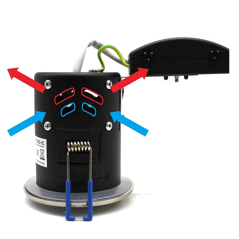 sanlumia 2 X LED Fire Rated Downlight Can GU10 Recessed