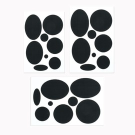 Ycfish 3 Pcs Down Jacket Repair Patch, Patches for Jackets, Repair Patches Suitable for Down Jacket, Sleeping Bags, Coats and Tents, Repair Stickers are available in Two Shapes, Round and Oval Shape