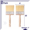 Bates- Deck Stain Brush, 4 Inch, 2 Pack, Wooden Handle,