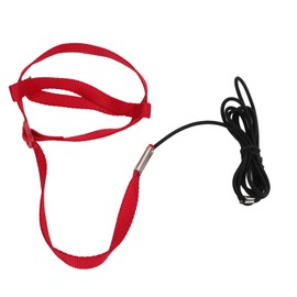 Bird Leash Bite Resistant Adjustable Parrot Flying Training Rope for Walking Attending PartyRed L