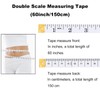 150 cm / 60 Inch Tape Measure, 2-in-1 Measuring Tape