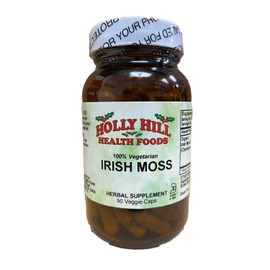 Holly Hill Health Foods Organic Irish Moss, 100% Vegetarian, 90 Vegetable Capsules